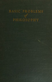 Basic Problems of Philosophy